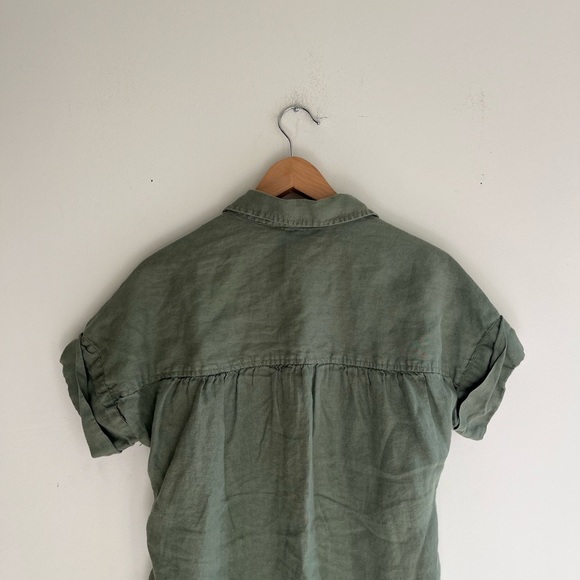 JCREW Baird McNutt Irish linen Shirt Dress Size XS - Picture 6 of 8